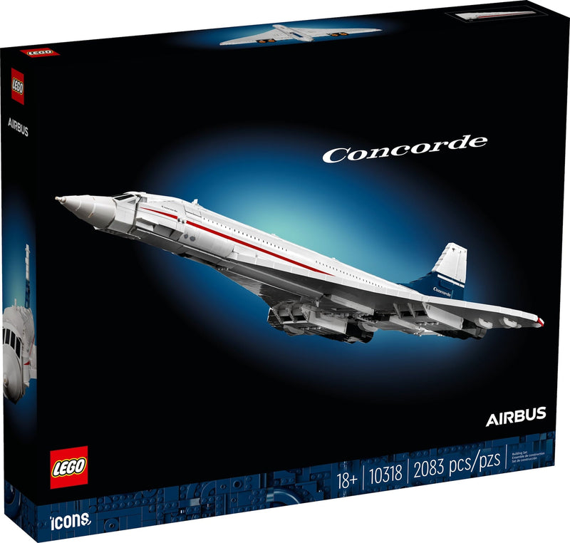 Icons Concorde Model Plane Building Set - 10318, 2083-pcs, Ages 18+ Q1052