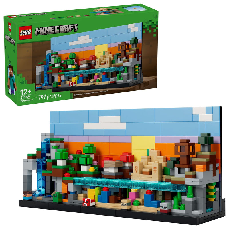 Mini Biomes Toy Building Set - 21589, 797-pcs, Ages 12+ J1023