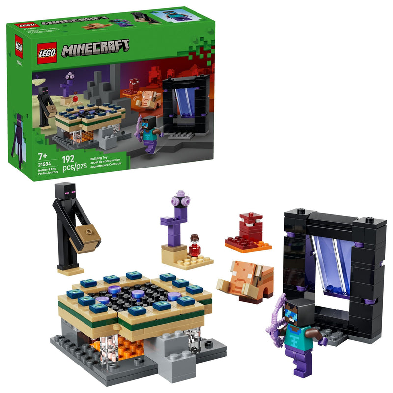 Nether & End Portal Journey - 21584, 192-pcs, Ages 7+ F7746