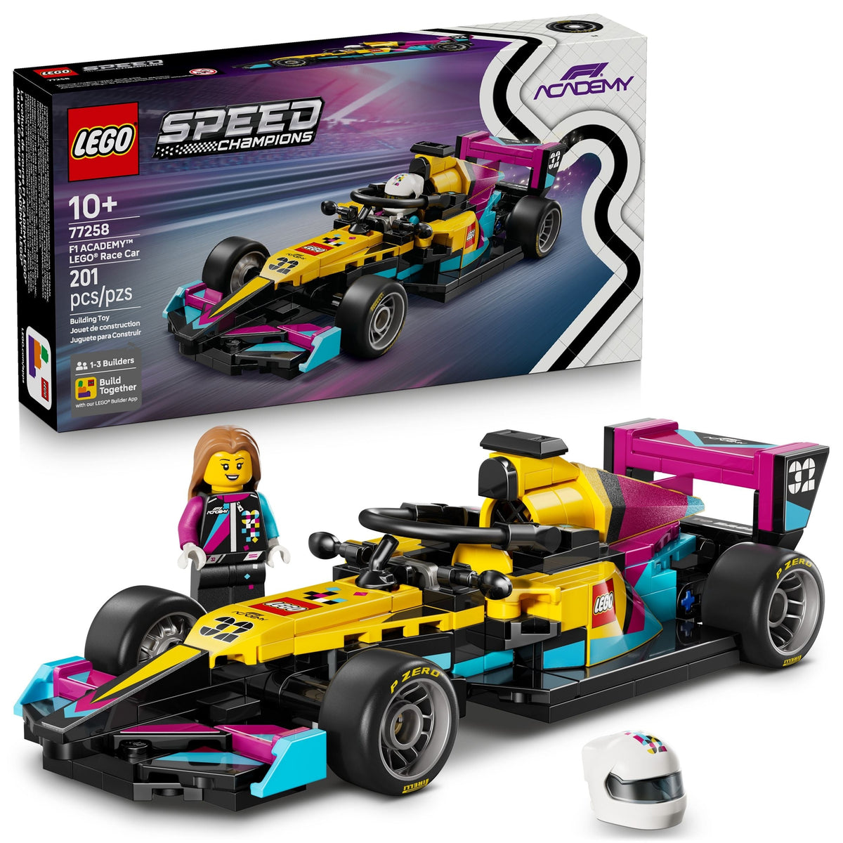 Speed Champions F1 ACADEMY Race Car - 77258, 201-pcs, Ages 10+