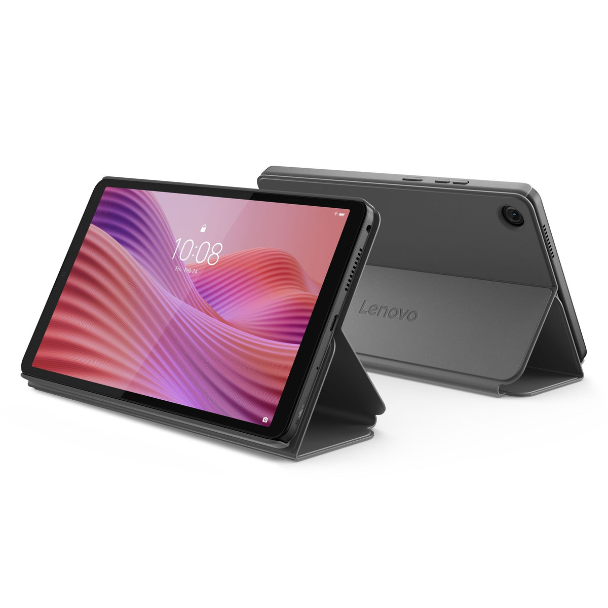 Lenovo Tab One Tablet with Folio Case, 8.7" HD, MediaTek Helio G85 Octa-core, 64GB, Android 14, Luna Grey