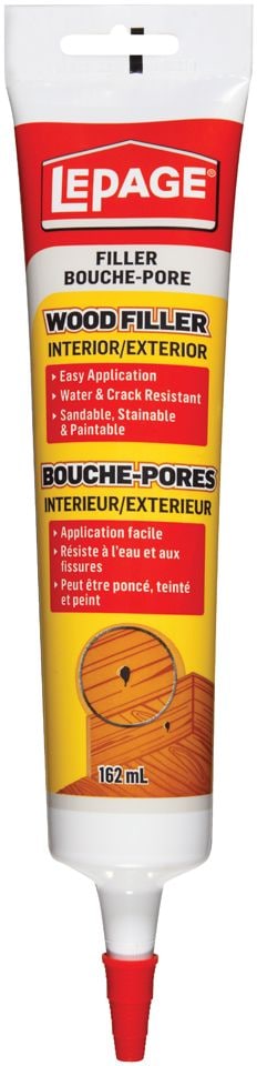 Interior/Exterior Wood Filler, Repairs Cracks & Holes, Water-Resistant, 162-mL