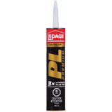PL Premium Construction Adhesive Glue, Indoor/Outdoor, Weather & Waterproof, 295-mL