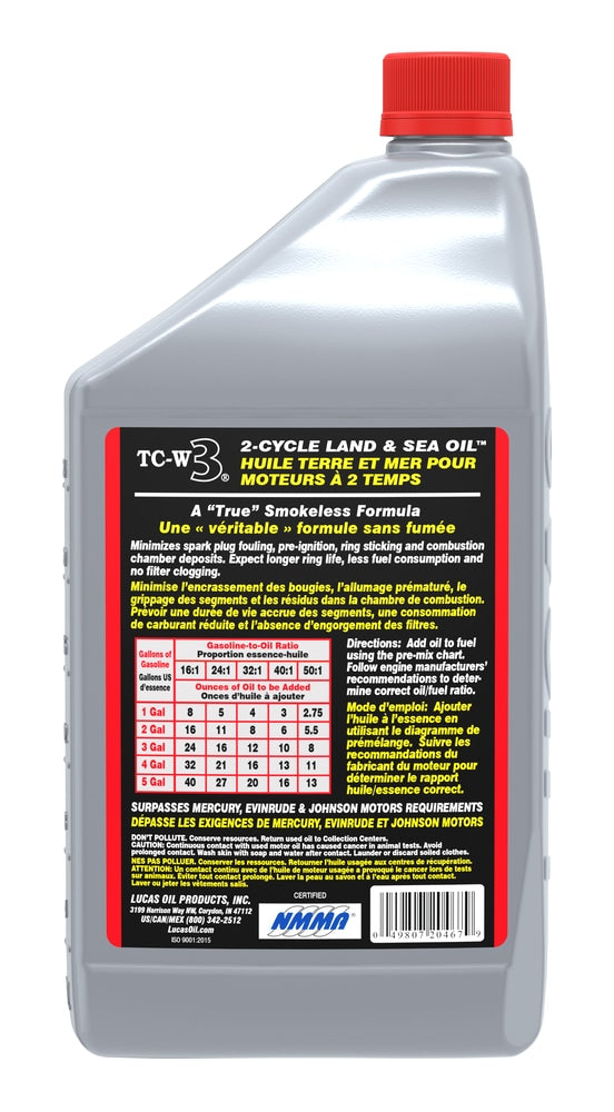 2-Stroke Semi-Synthetic Land & Sea Oil, 946-mL