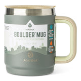 Manna Boulder Eco Stainless Steel Insulated Mug, 14-oz, Midnight, with Handle