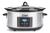 Digital Programmable Slow Cooker, Stainless Steel, 6qt