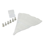 Disposable Piping Bags with 6 Tips, 30-pc
