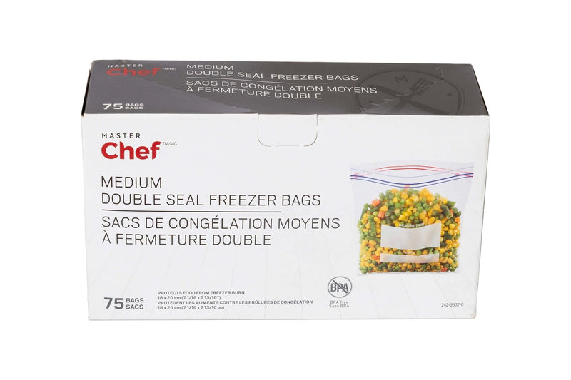 Double Seal Medium Freezer Bag, 75-pk P3544