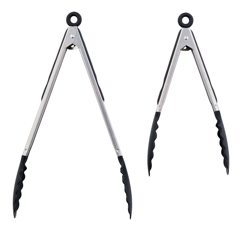 Stainless Steel Tong Set with Nylon Heads, 2-pc D3839
