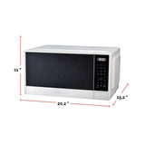 Matte Microwave, White, 1.1-cu-ft