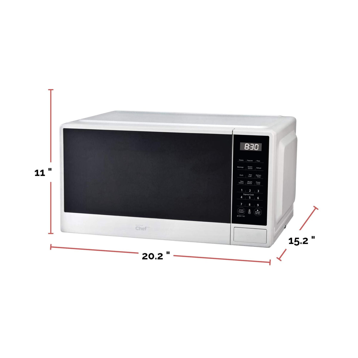 Matte Microwave, White, 1.1-cu-ft