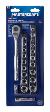25 Piece 3/8" Drive Socket Set