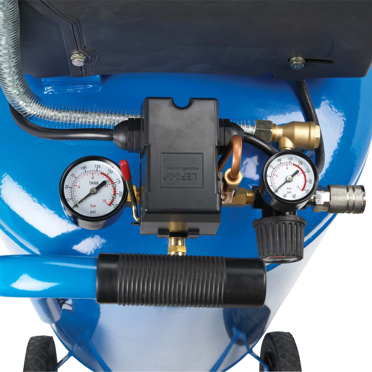 26-Gallon Oil-Free Portable Vertical Air Compressor, 135 PSI, 1.5 HP