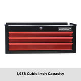 3-Drawer Intermediate Tool Chest, Black & Red, 26-in