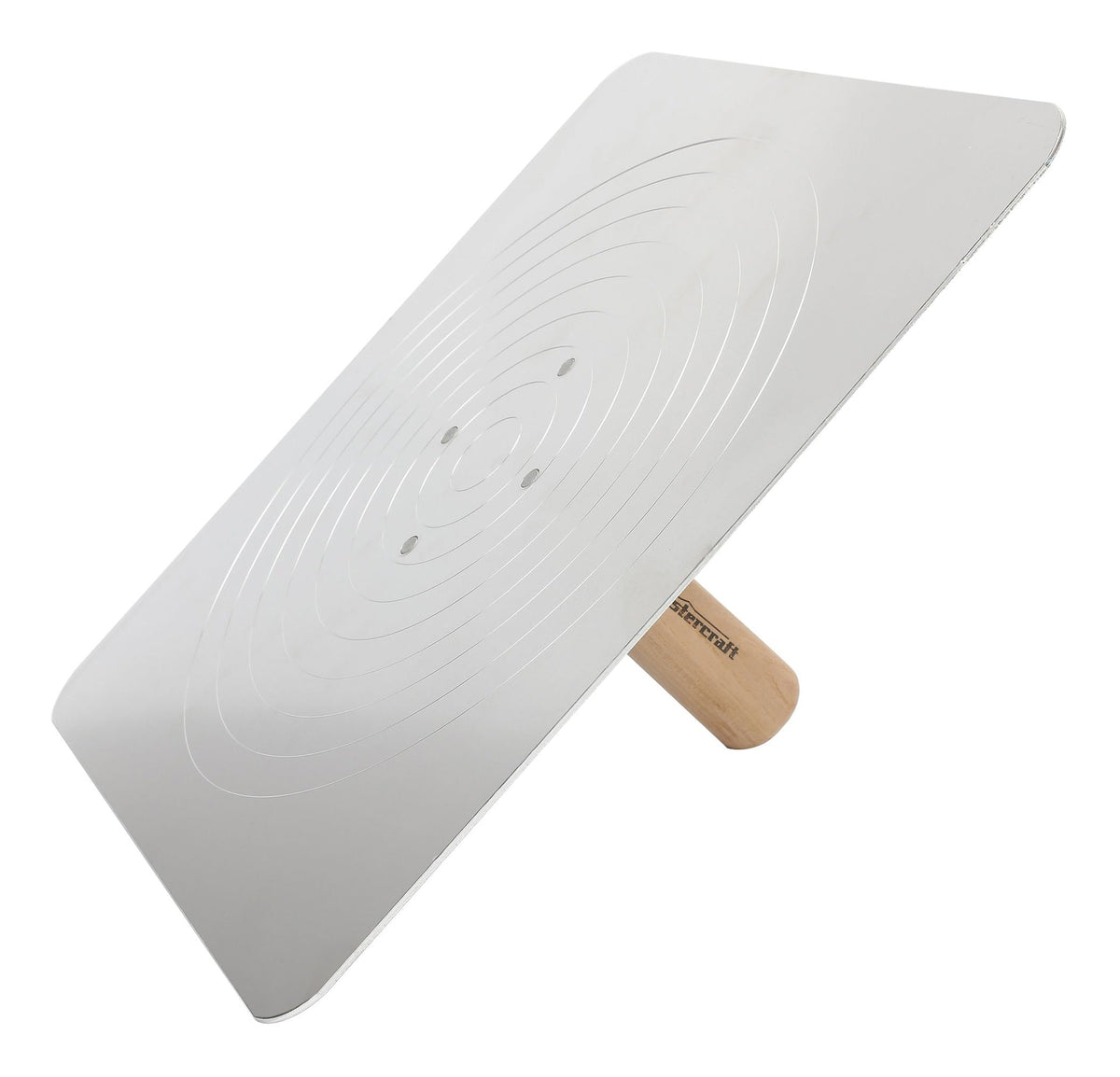 Aluminum Hawk, with Wooden Handle, Plaster & Drywall Tool, 13 x 13-in
