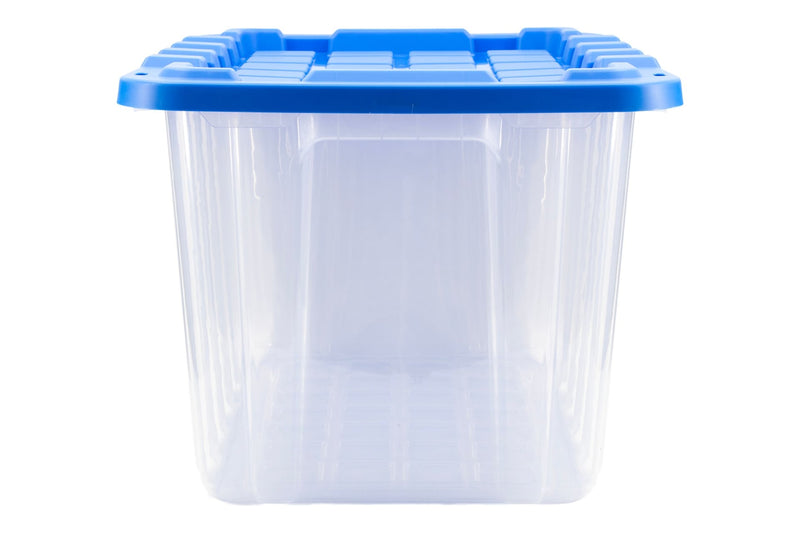 Clear Heavy-Duty Storage Tote with Snap-Lock Lid, 102-L A8234