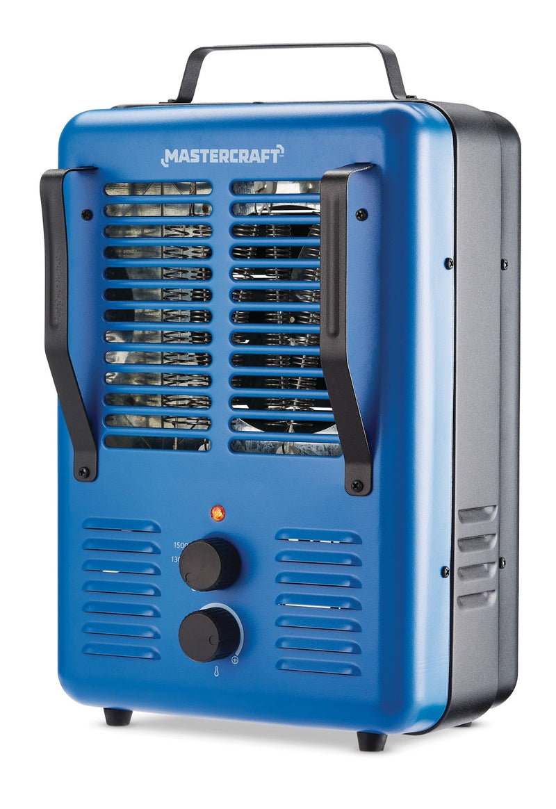 Deluxe Milkhouse Utility Space Heater with Thermostat, 1500W, Blue X3534