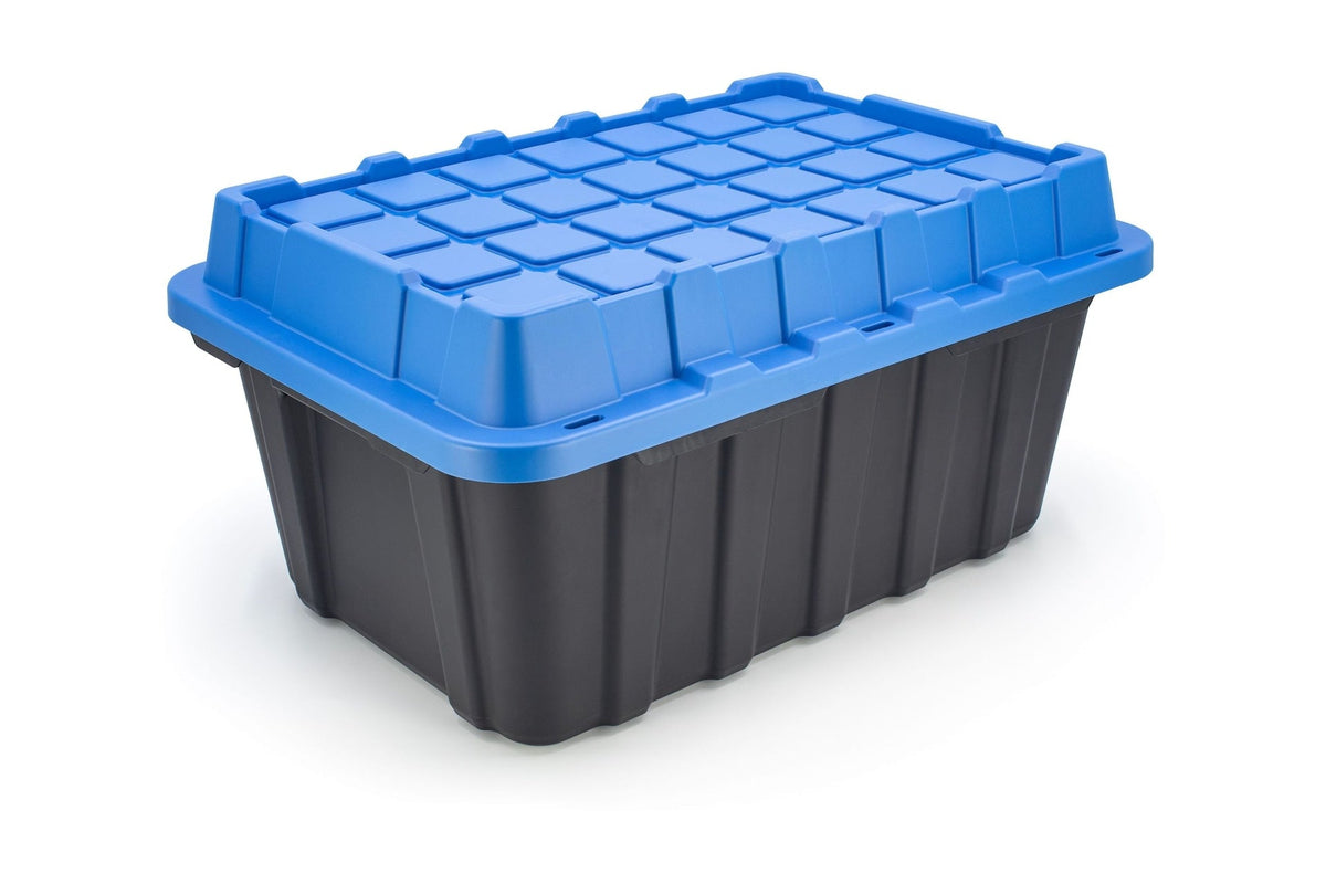 Heavy-Duty Polypropylene Tote with Domed Lid, 88-L