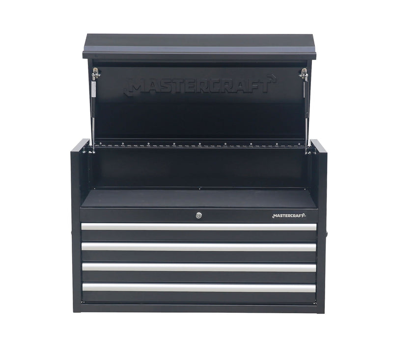 Powder-Coated Steel Tool Chest with Liners, Black, 36-in I5595