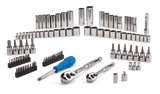Socket Set, 95-pc, SAE / Metric, CRV, Nickel-Chrome Plating