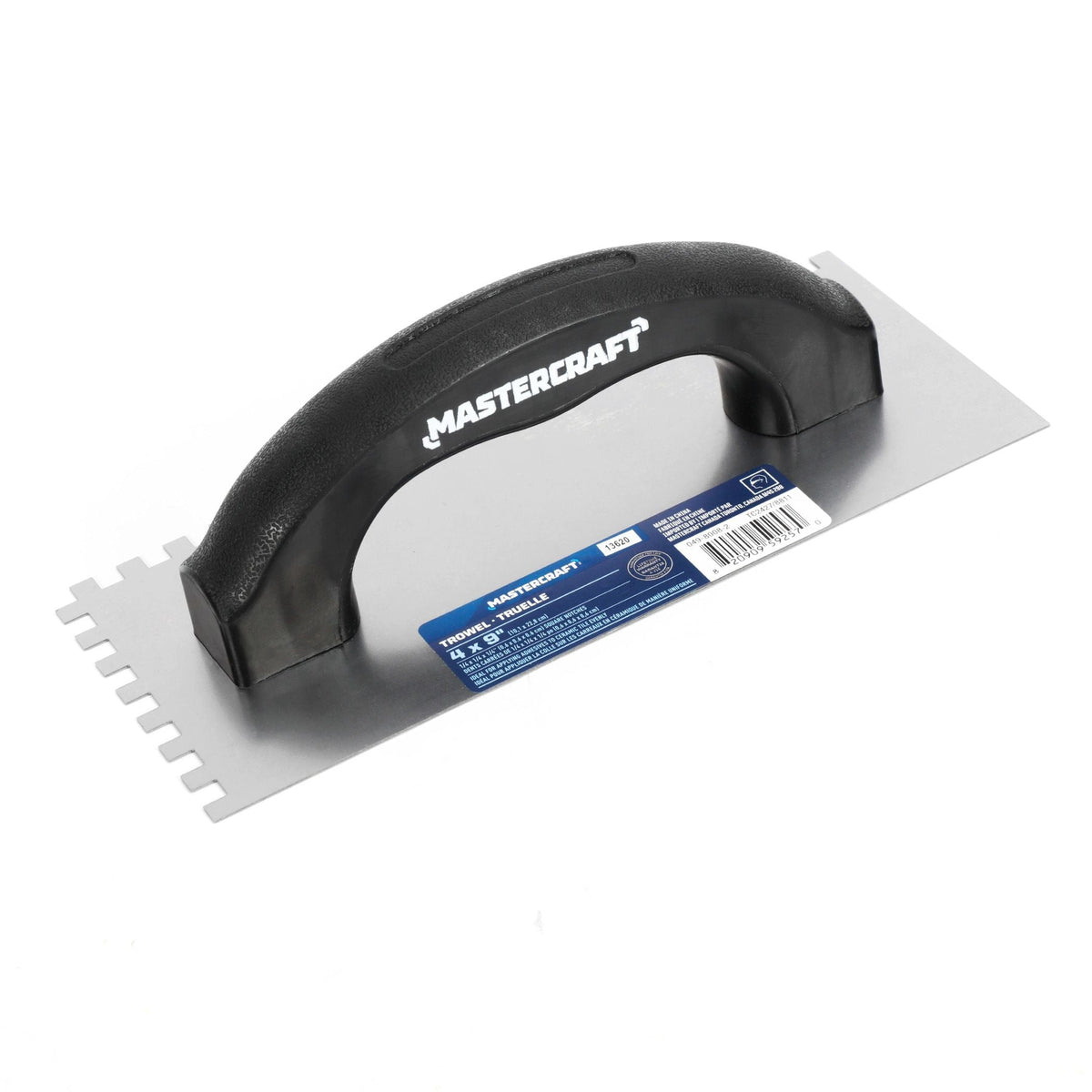 Steel Square-Notch Adhesive Trowel For Ceramic Tile & Flooring
