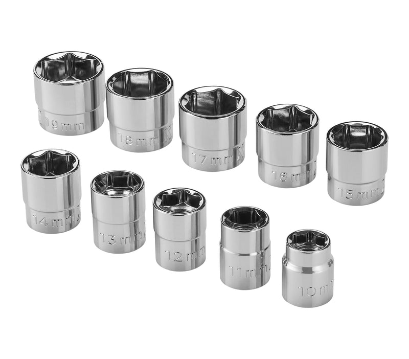 MAXIMUM 10 Piece 3/8" Drive Low Profile Socket Rail B4496