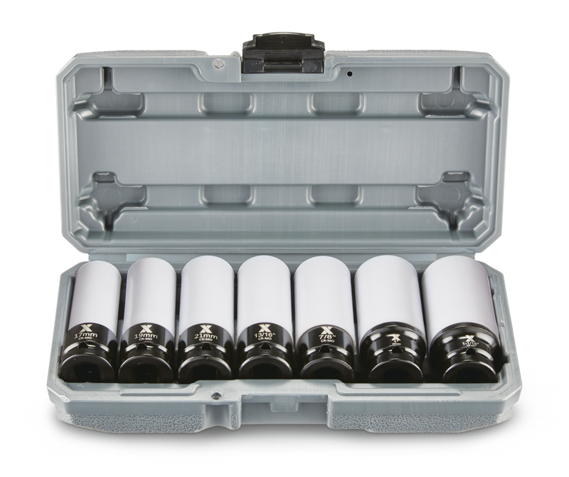 MAXIMUM 1/2-in Drive Wheel Protector Deep Impact Socket Set, 7-pc Q4811