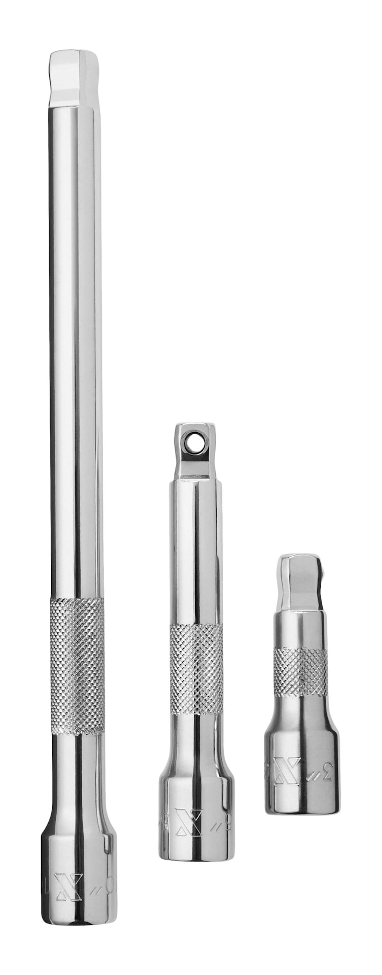 MAXIMUM 3 Piece 1/2" Drive Wobble Extension Bar Set I9686