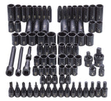 MAXIMUM 3/8-in & 1/2-in Drive Professional Grade Impact Socket Set, 83-pc, CRMO