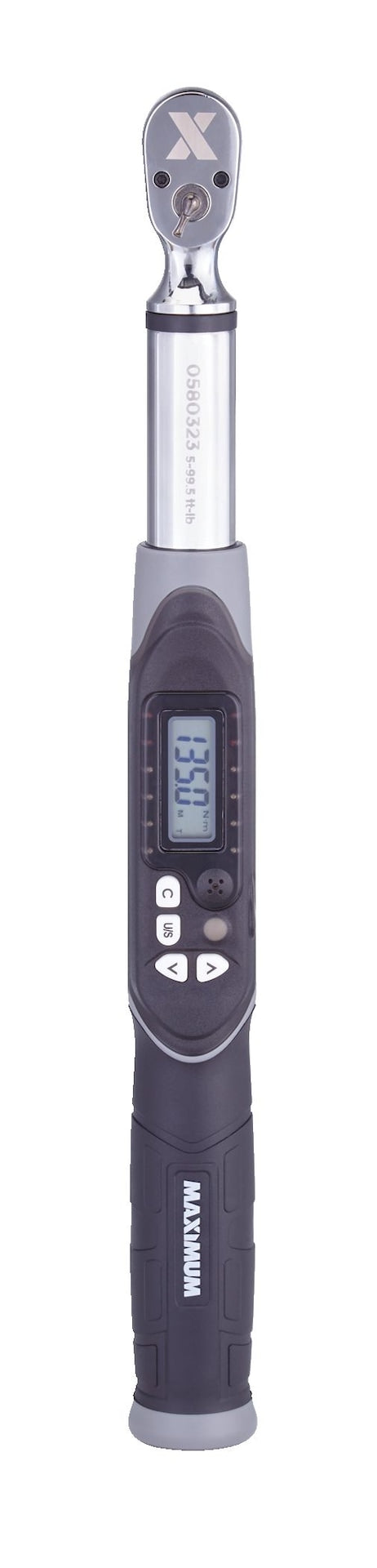 MAXIMUM 3/8-in Drive Digital Torque Wrench, 5-99.5 ft-lbs M5754
