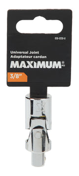 MAXIMUM 3/8-in Drive Universal Joint Socket, CRV, Nickel-Chrome Plating