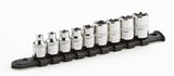 MAXIMUM E-Star-drive Bit Socket Set, Chrome-Plated, 9-pc