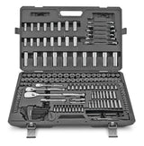 MAXIMUM Professional Grade Socket Set, 224-pc, CRV, Nickel-Chrome Plating