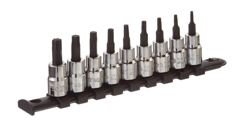 MAXIMUM Star-drive Bit Socket Set, Heat Treated, 9-pc H2157