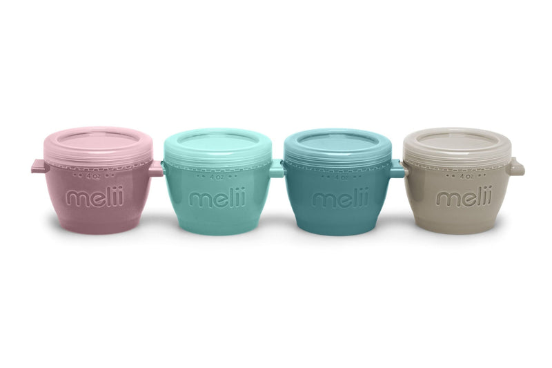 Snap & Go Food Storage Containers, 4-oz Pods, Multi-Colour, 4-pk E4804