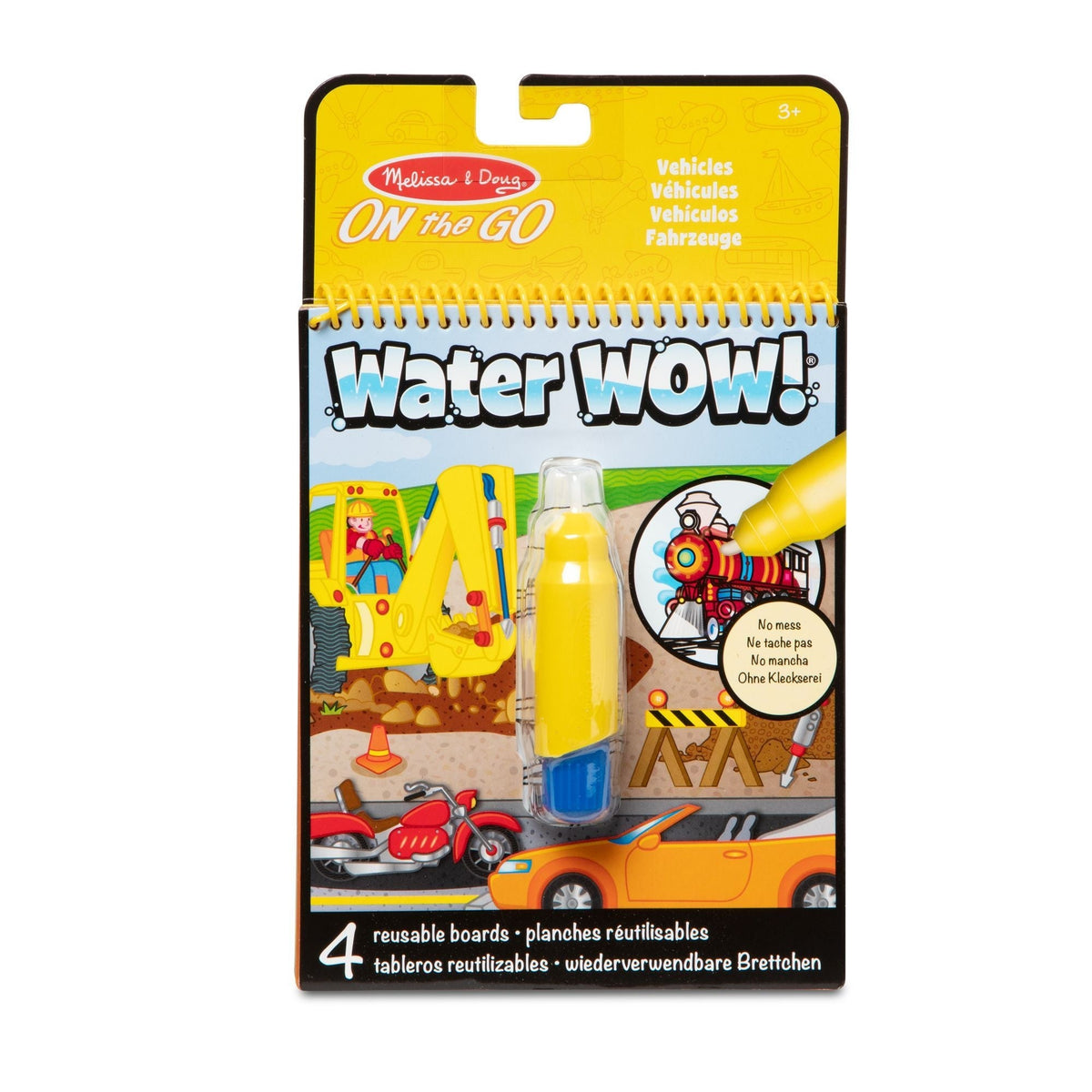 On the Go Water Wow! Reusable Water-Reveal Activity Pad - Vehicles
