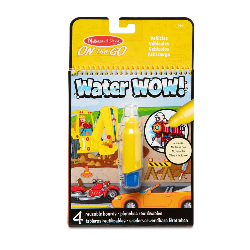 On the Go Water Wow! Reusable Water-Reveal Activity Pad - Vehicles C2595