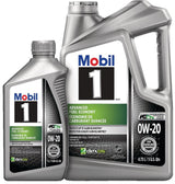 Advanced Fuel Economy 0W20 Synthetic Engine/Motor Oil Set, 4.73-L + 1-L