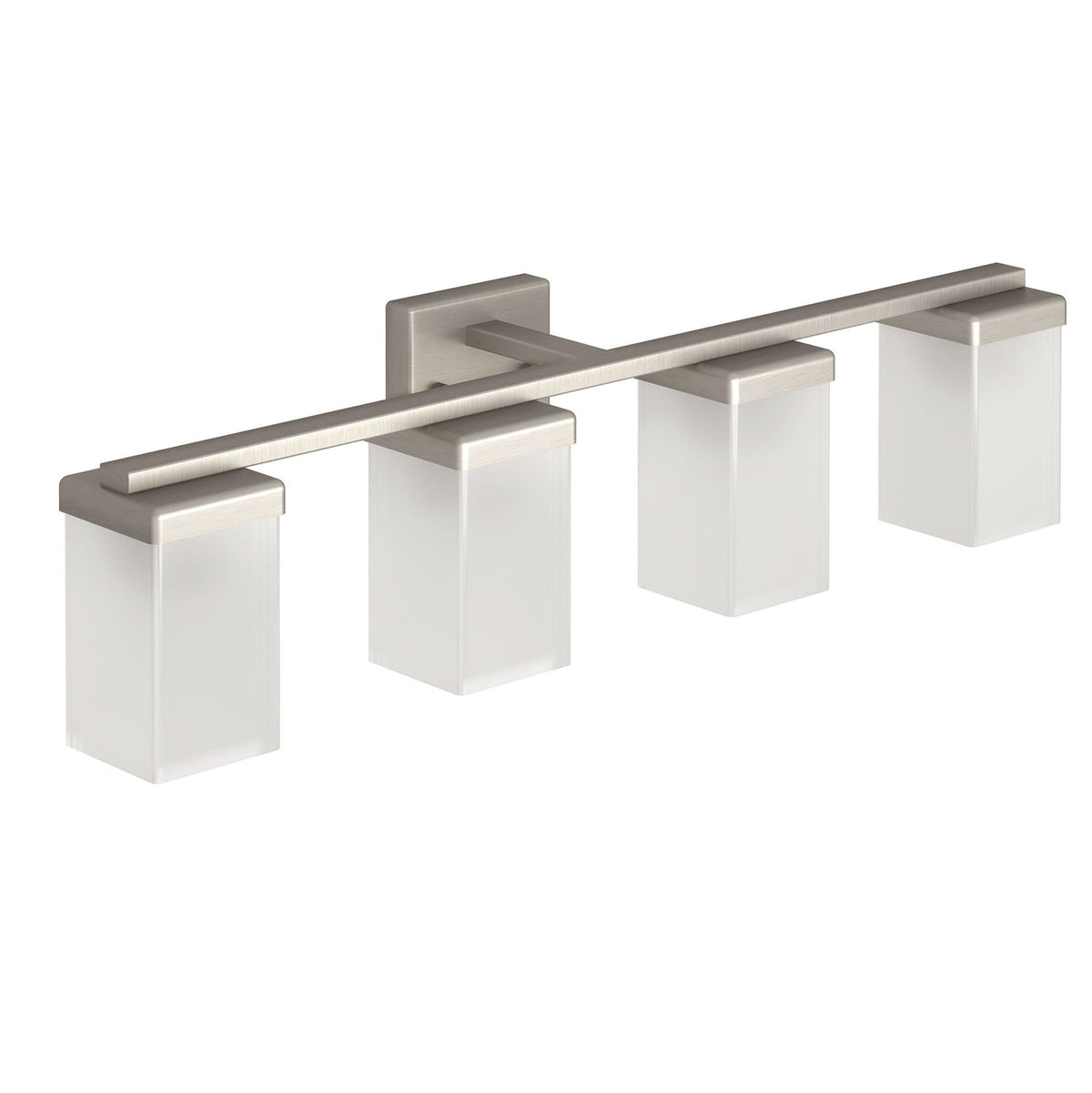 90-Degree Vanity Lighting Fixture, Brushed Nickel, 4-L