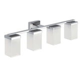 90-Degree Vanity Lighting Fixture, Chrome, 4-L