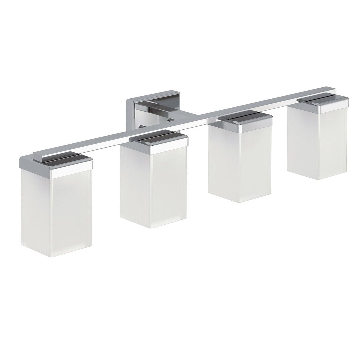 90-Degree Vanity Lighting Fixture, Chrome, 4-L