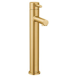 Align Single Handle High Arc Vessel Single Hole Bathroom Sink Faucet, WaterSense Certified, Brushed Gold