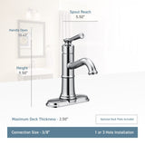 Belfield Single Handle High Arc Single Hole Bathroom Sink Faucet, WaterSense Certified, Oil Rubbed Bronze