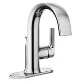 Doux Single Handle High Arc Bathroom Sink Faucet, Chrome