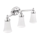 EVA 3-Light Vanity Lighting Fixture, Chrome