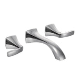 Voss Two-Handle Wall Mount Bathroom Faucet Trim Kit (Valve Required), Chrome
