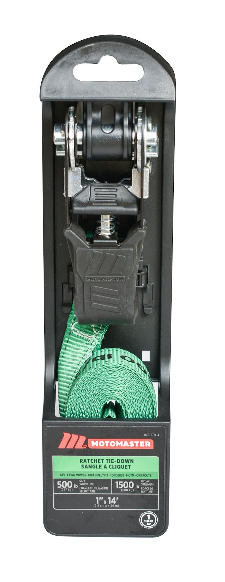 1,500-lb Endless Padded Ratchet Tie Down Strap, Weatherproof, 1-in x 14-ft X1315