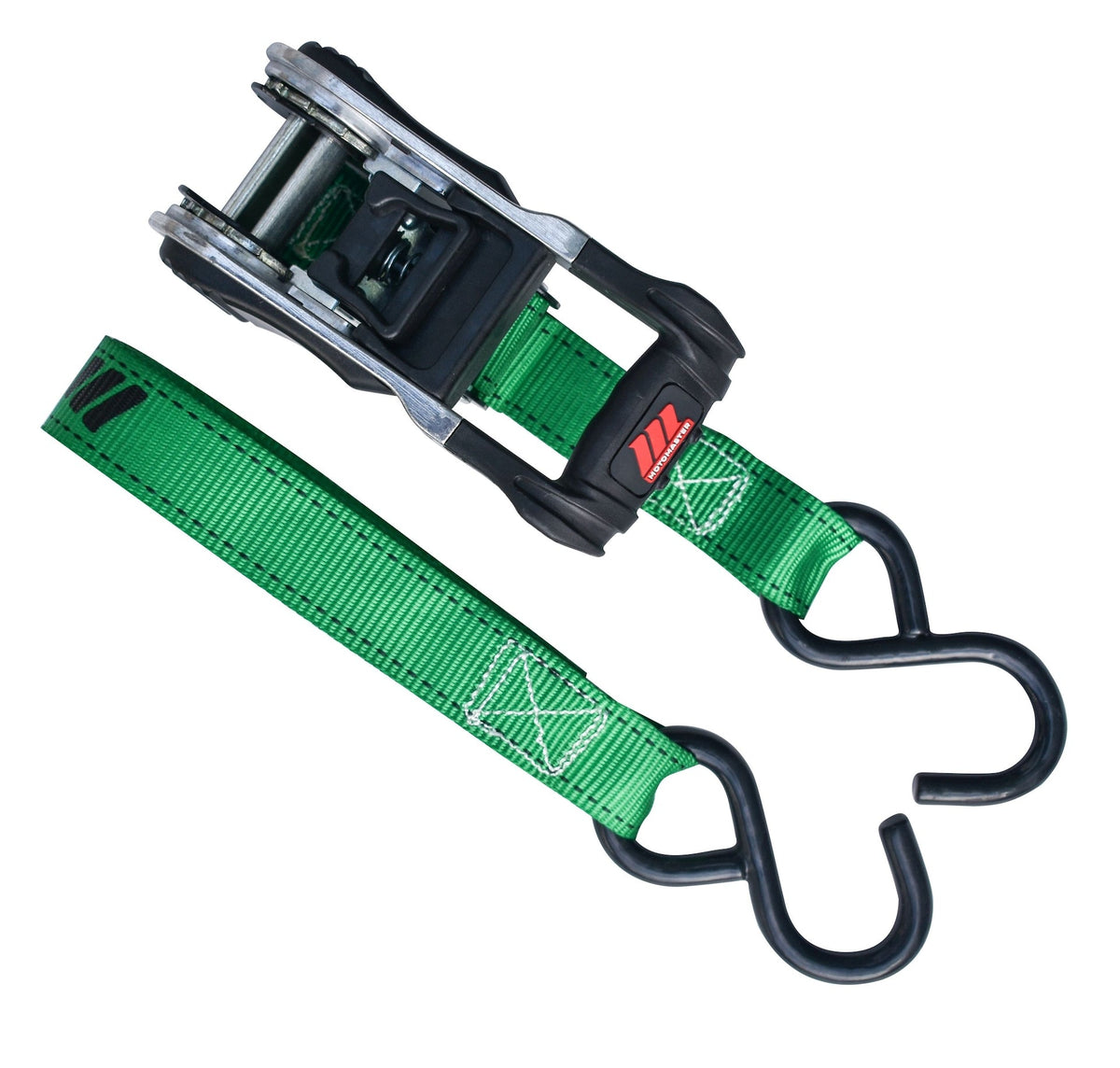 1,500-lb Ratchet Tie Down Straps, with Padded Handle, 1-in x 10-ft, 2-pk