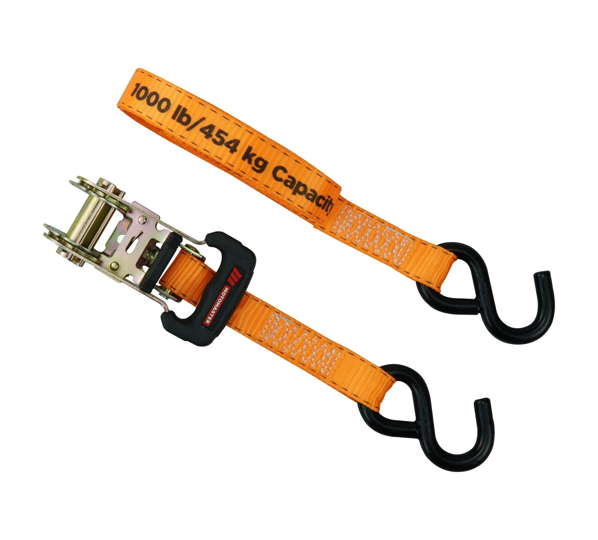 3,000-lb Ratchet Tie Down Straps, with Power Grip Padded Handles, 1-in x 10-ft, 4-pk
