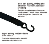 3,300-lb Retractable Transom Tie Down Strap, 2-in x 43-in, 2-pk